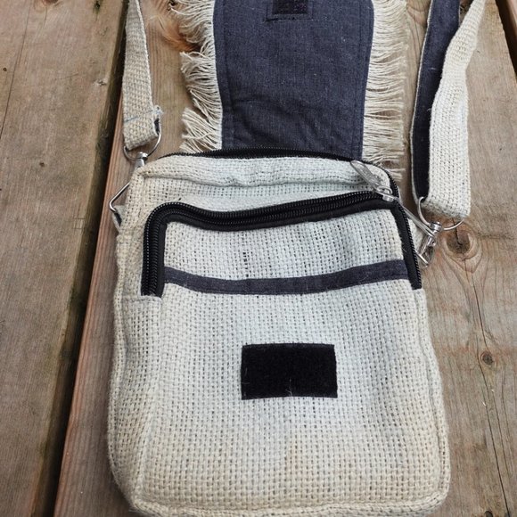 Kyber Outerwear Boho Cute Beige Satchel Bag Purse - Picture 3 of 5